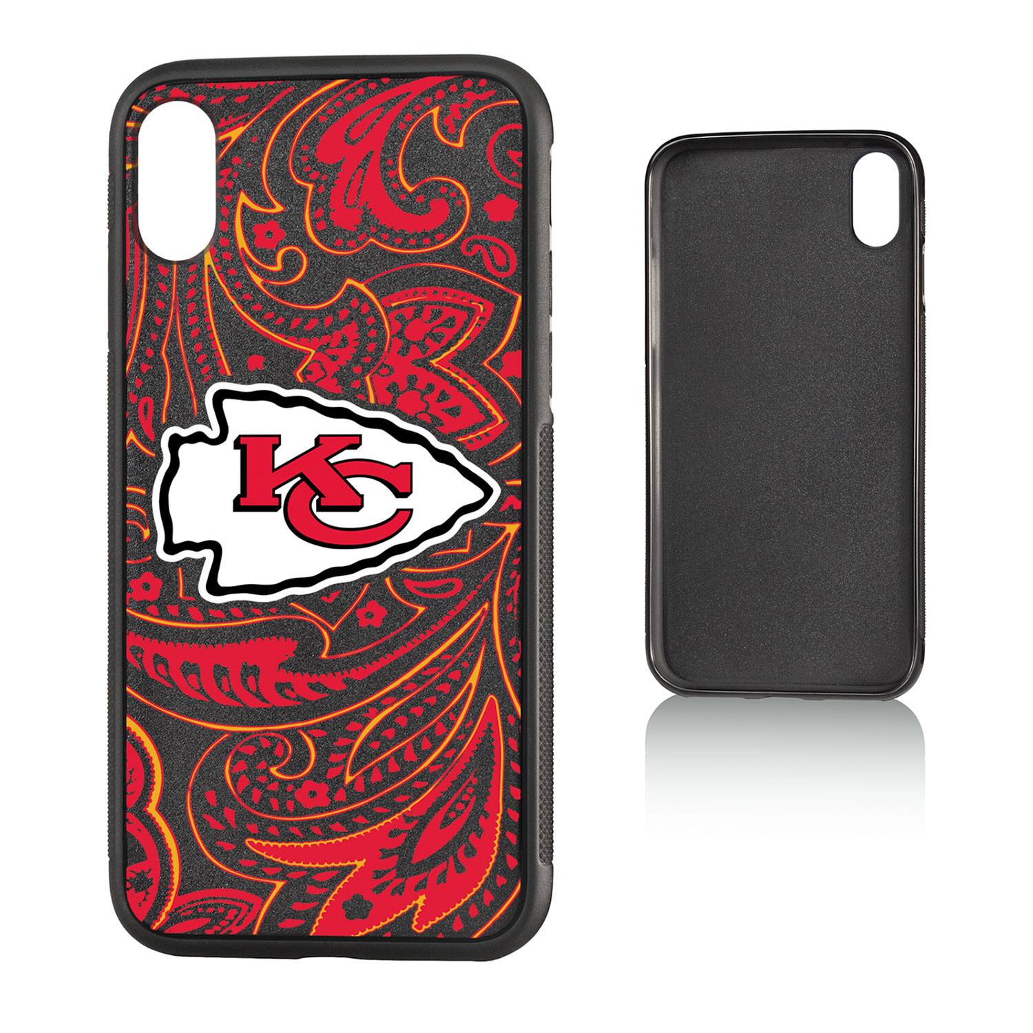 Alt View 2. Keyscaper - Kansas City Chiefs iPhone Paisley Design Bump Case - 16 Pro - Multicolor.