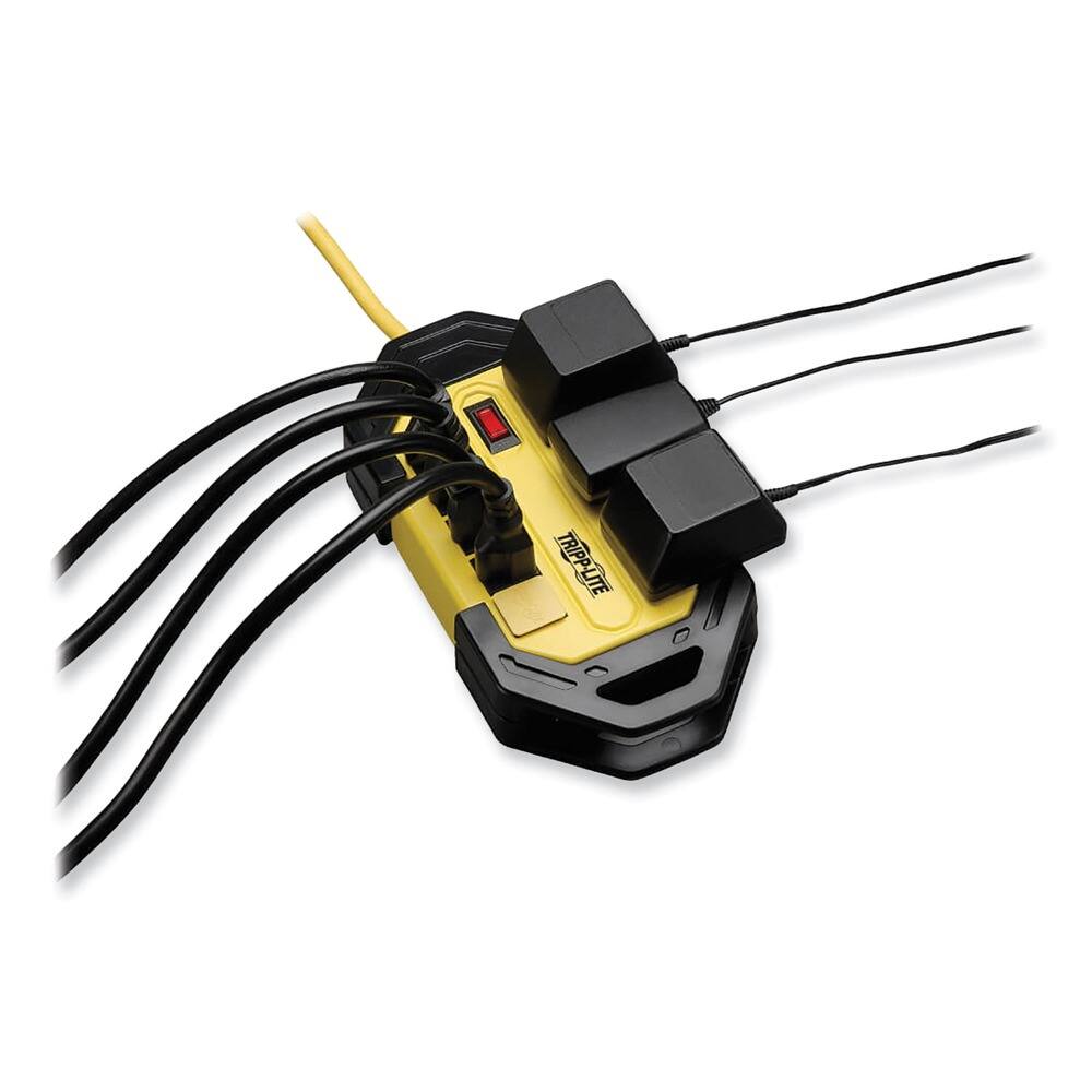 Angle. Tripp Lite - Eaton Tripp Lite Series Power It! 8-Outlet Safety Power Strip, 12 ft. (3.66 m) Cord with GFCI Plug - NEMA 5-15P - 8 x - Unknown.