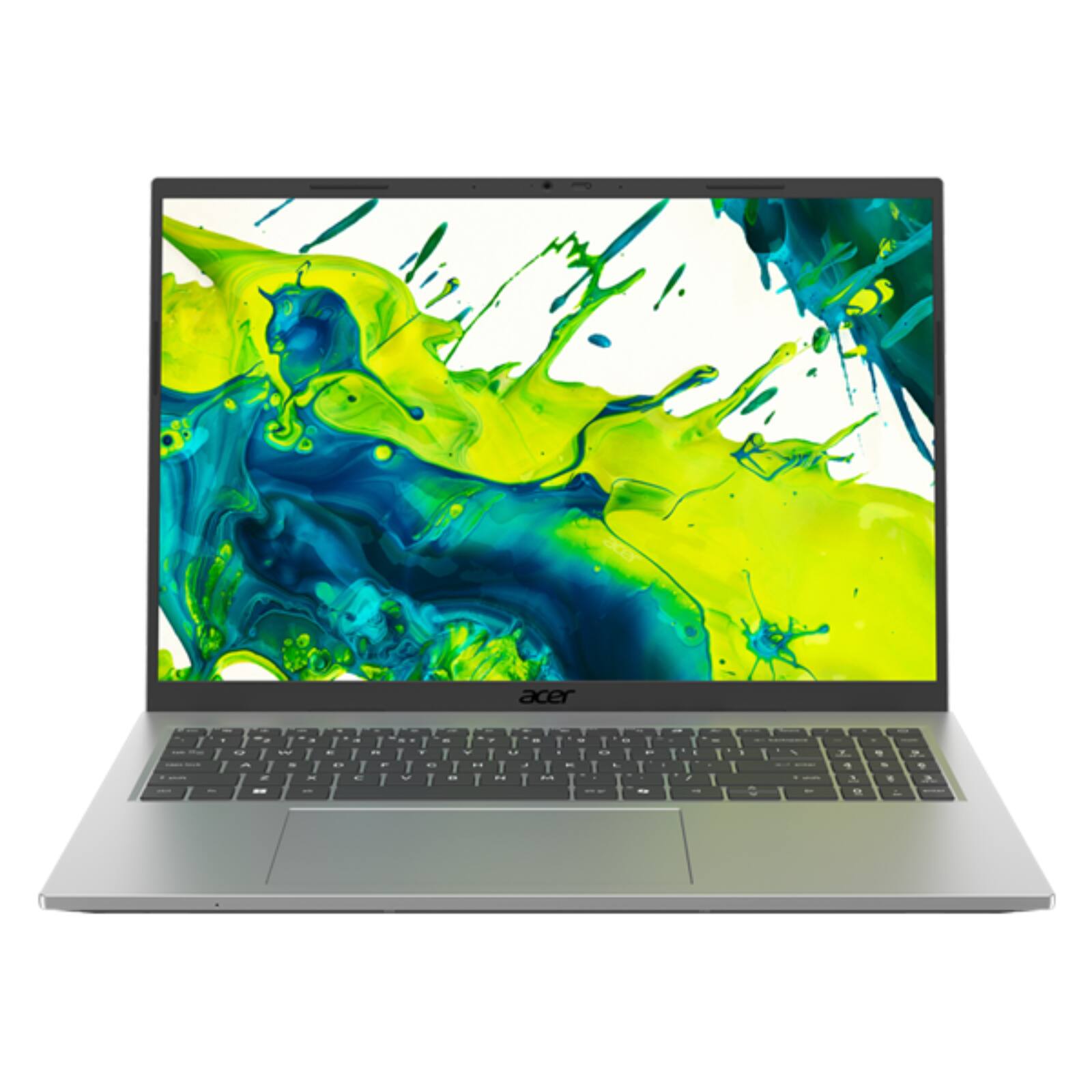 Front. Acer - Aspire Go 16" Touchscreen Laptop – Intel Core 7 150U 16GB DDR5 RAM 1TB SSD Windows 11 – AG16-71PT-7488 - Silver.