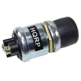 HQRP - 12 V 50 A Momentary Push-Button Starter Ignition Switch - Heavy-Duty 5/8 in Mount - Replaces 85984 2681F SW169 - Black