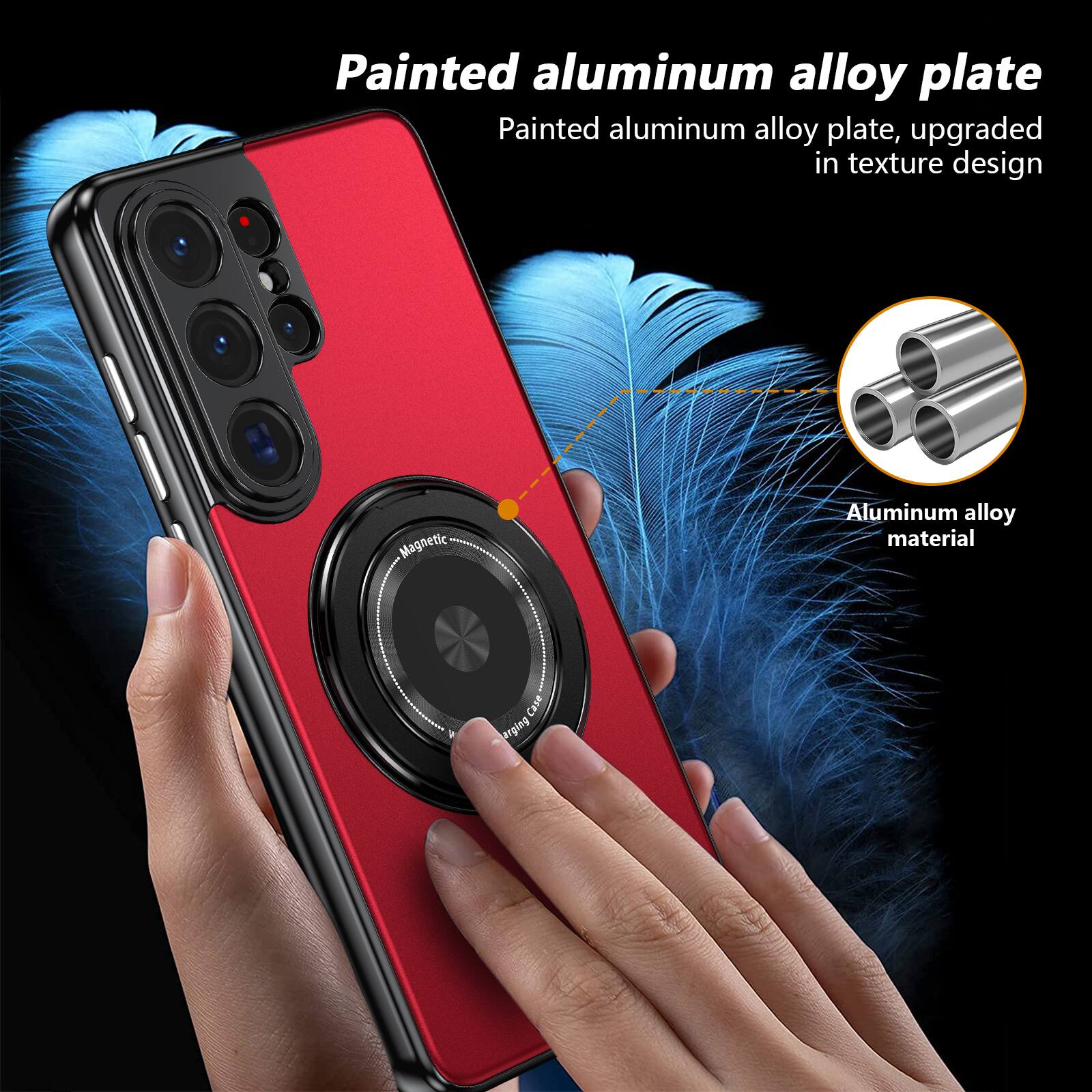 Painted aluminum alloy plate, upgraded in texture design  
Magnetic Aluminum alloy material