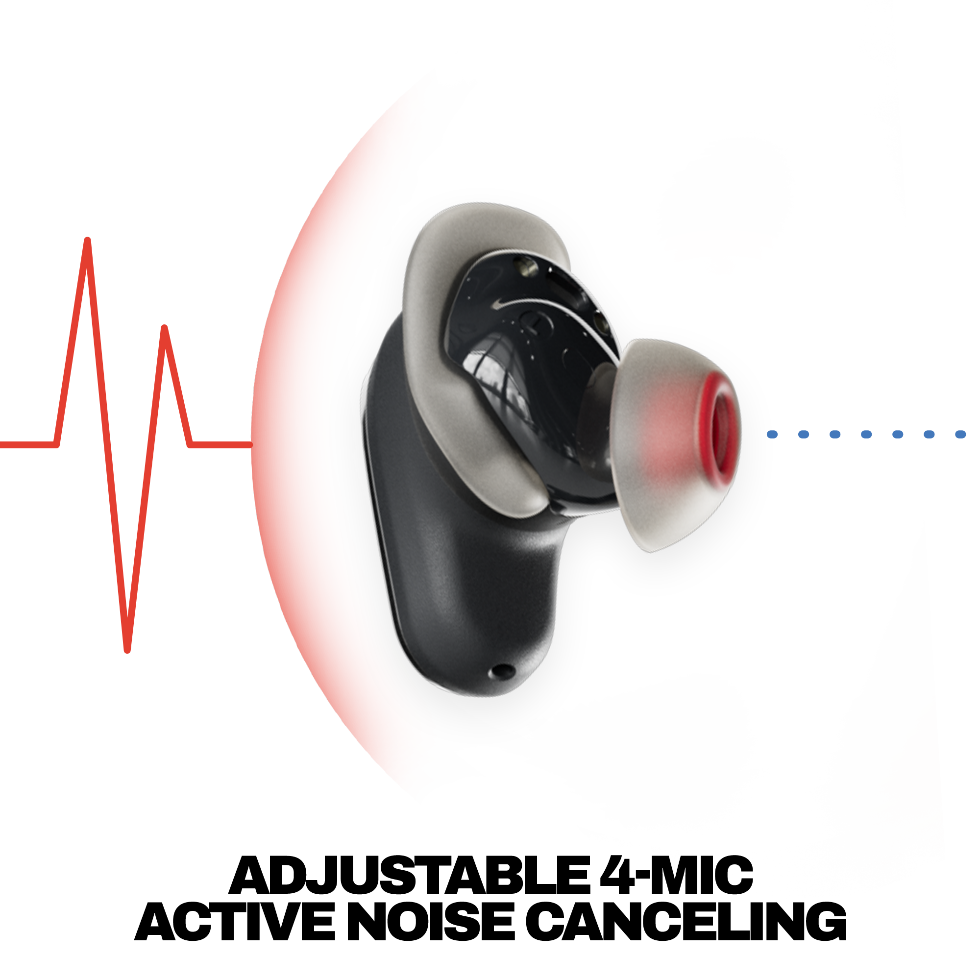 Left. Skullcandy - Method 360 ANC True Wireless Noise Cancelling Earbuds - Black.