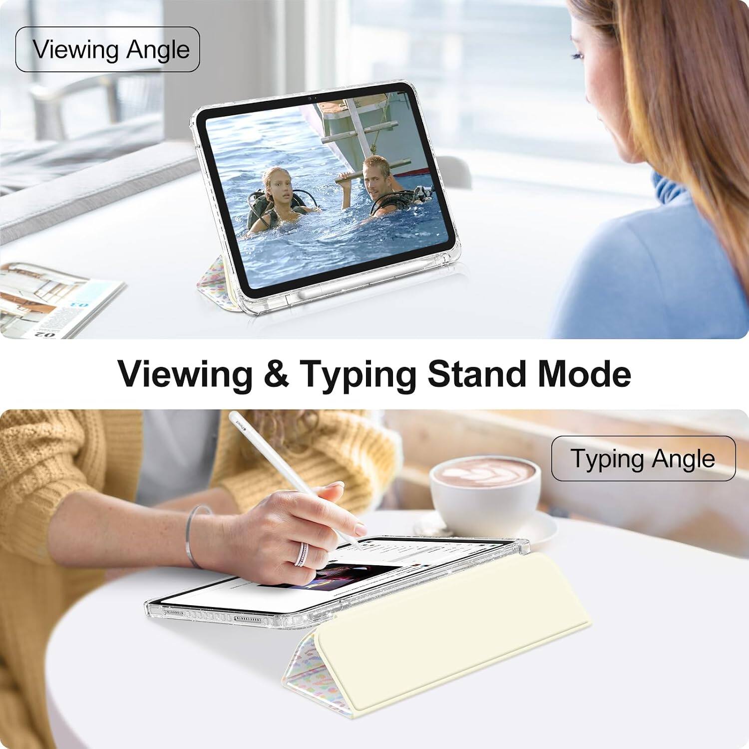 Viewing Angle

Viewing & Typing Stand Mode

Typing Angle