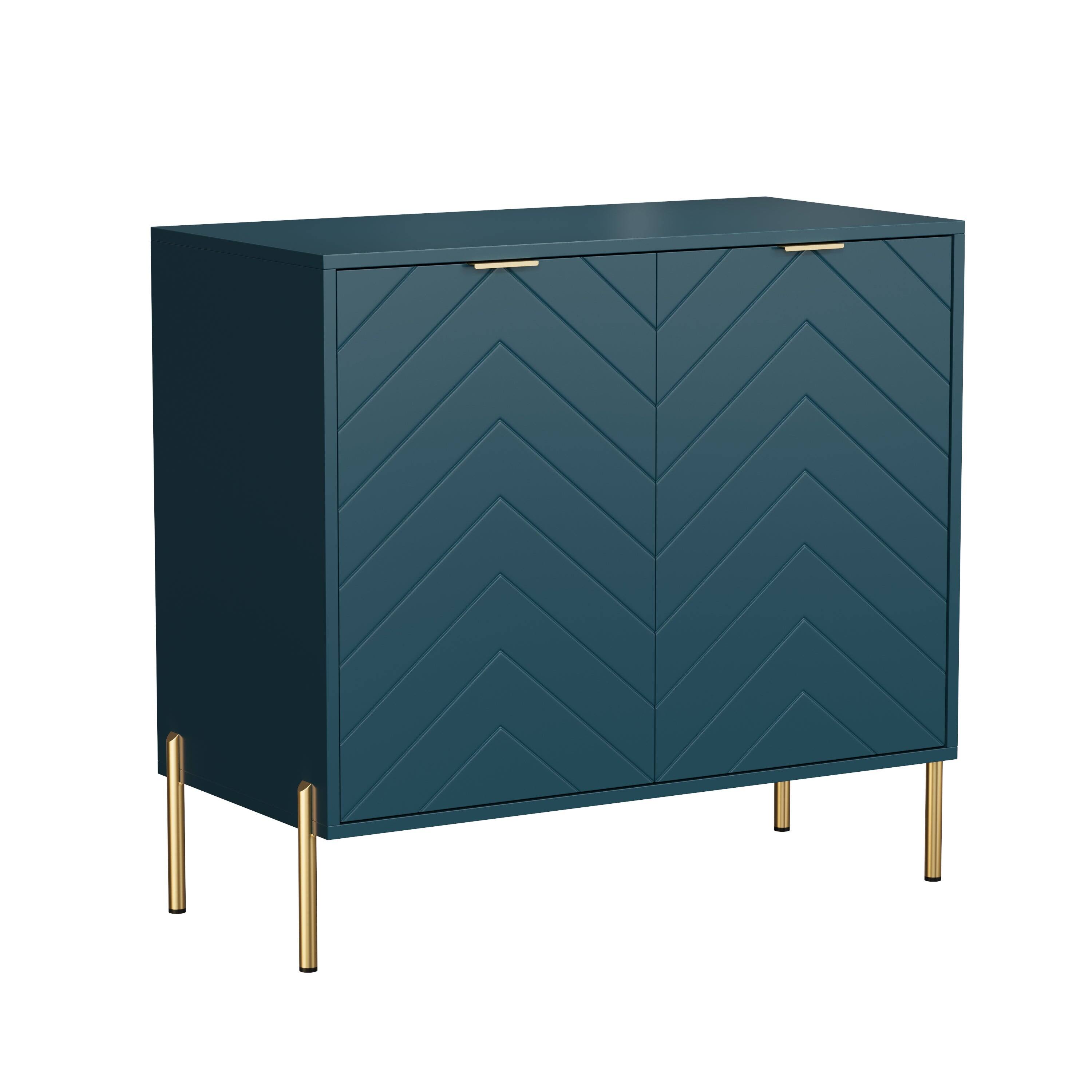 Alt View 6. Boyel Living - 2-Door Accent Cabinet Storage Cabinet in Green - Green.