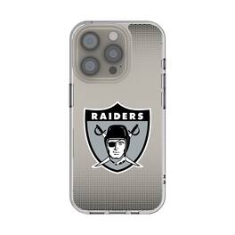 Keyscaper - Gridiron Classic Teams - Oakland Raiders Linen Logo iPhone Clear Case - 14 - Multicolor