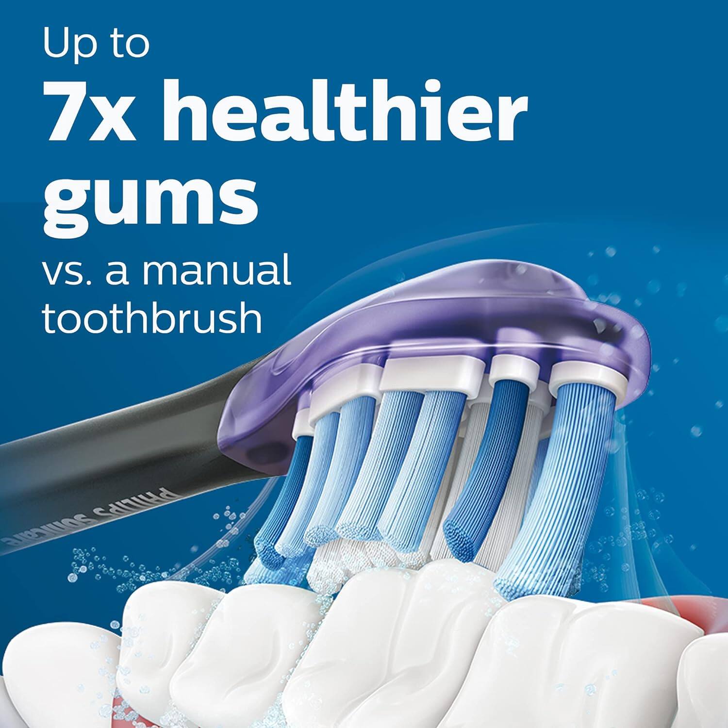Up to  
7x healthier gums  
vs. a manual toothbrush