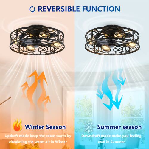 REVERSIBLE FUNCTION

Winter Season
Updraft mode keeps the room warm by circulating the warm air in Winter

Summer Season
Downdraft mode makes you feel cool in Summer