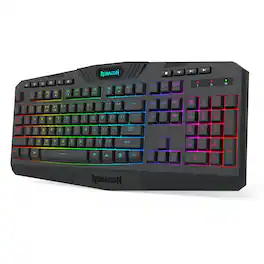 REDRAGON - K503P-KS 104-Key Wireless Gaming Keyboard, 2.4GHz and USB-C Wired, RGB Backlit, 25-Key Anti-Ghosting, Multimedia Keys - Black