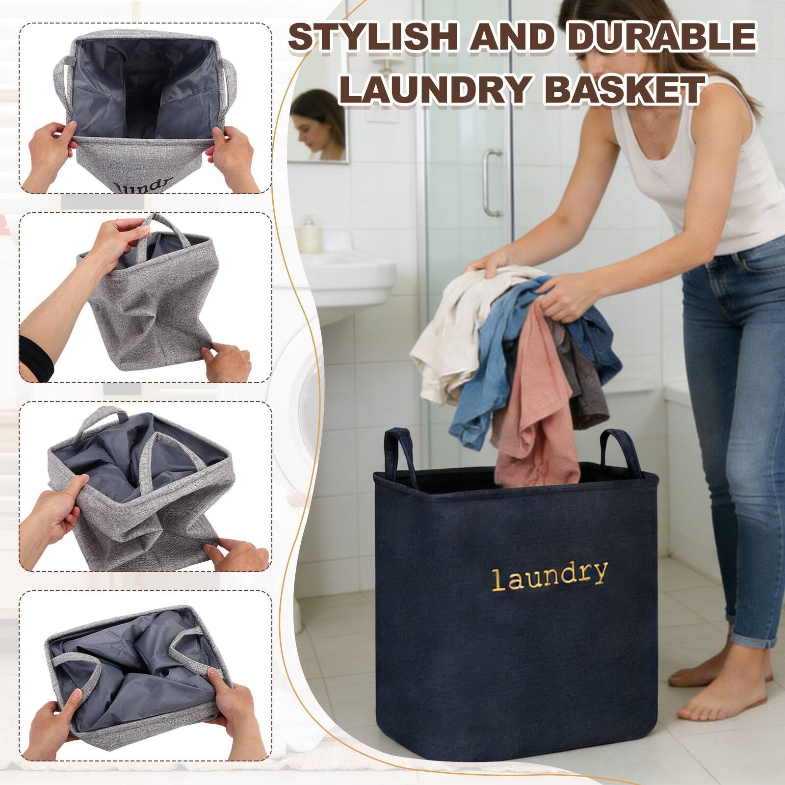 STYLISH AND DURABLE LAUNDRY BASKET