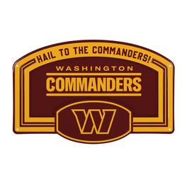 Evergreen Enterprises - Washington Commanders 11" x 17" Embossed USA Steel Buckle Wall Sign - Multicolor