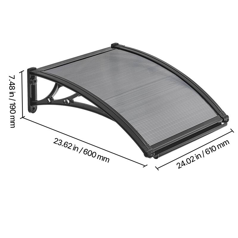 7.48 in / 190 mm  
23.62 in / 600 mm  
24.02 in / 610 mm