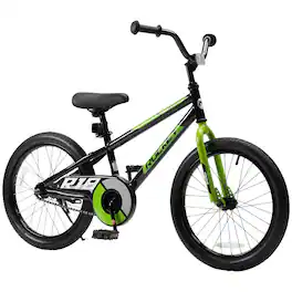 RoyalBaby - Rocket Outdoor Children's Sport Bike with Kickstand, 18 Inch - Black