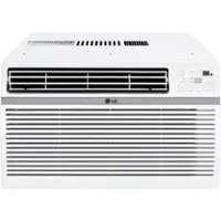 LG - 18,000 BTU 230V Window Air Conditioner - White - Front_Zoom