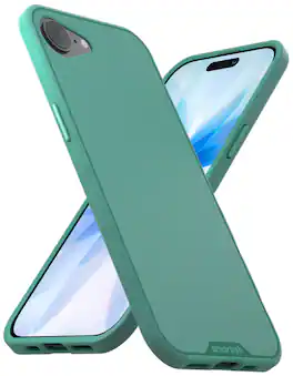 Smartish - iPhone 17e/16e MagSafe Case - Gripmunk Protective Slim Grip Magnetic Cover - So Jaded - Green