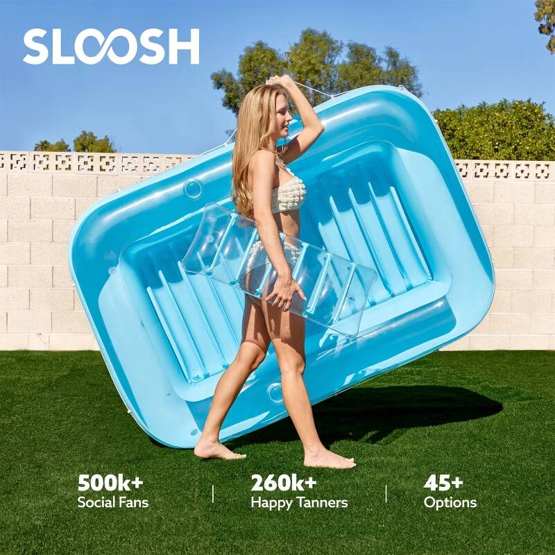 SLOOSH 0005  
500k+ Social Fans | 260k+ Happy Tanners | 45+ Options