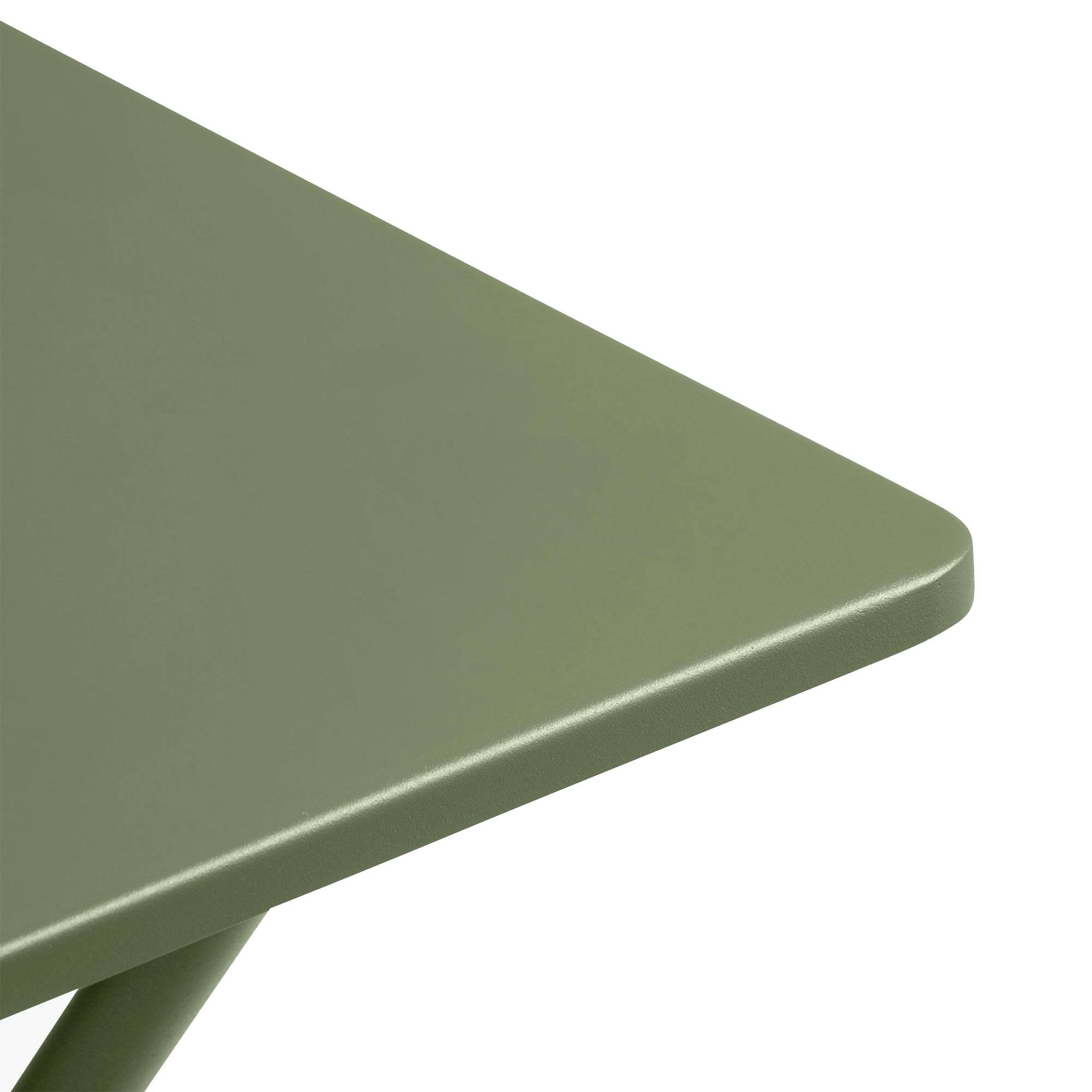 Alt View 3. Lafuma - Lafuma Balcony II Colorblock Steel Square Folding Outdoor Patio Table, Moss - Moss Green.