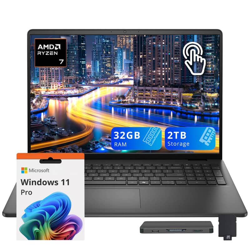 AMD Ryzen 7  
32GB RAM  
2TB Storage  
Microsoft Windows 11 Pro