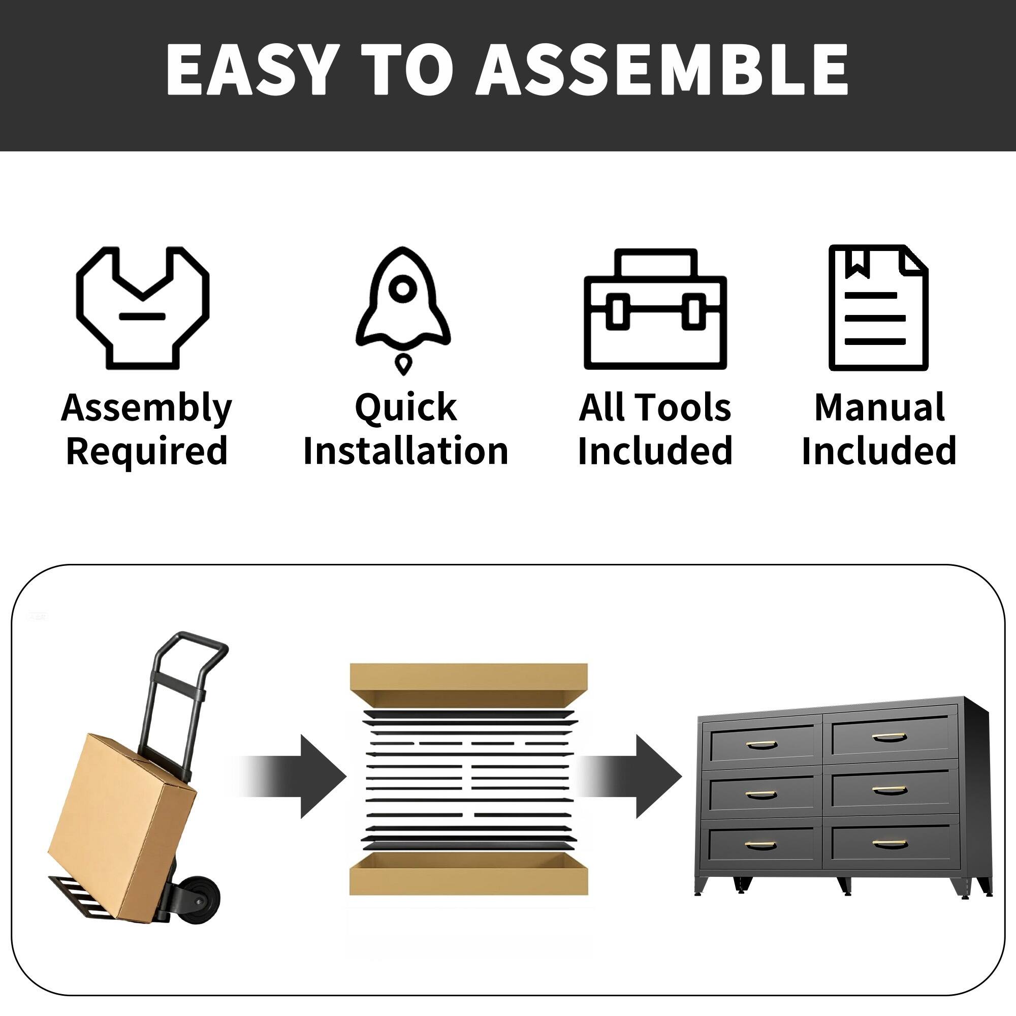 EASY TO ASSEMBLE

Assembly Required
Quick Installation
All Tools Included
Manual Included