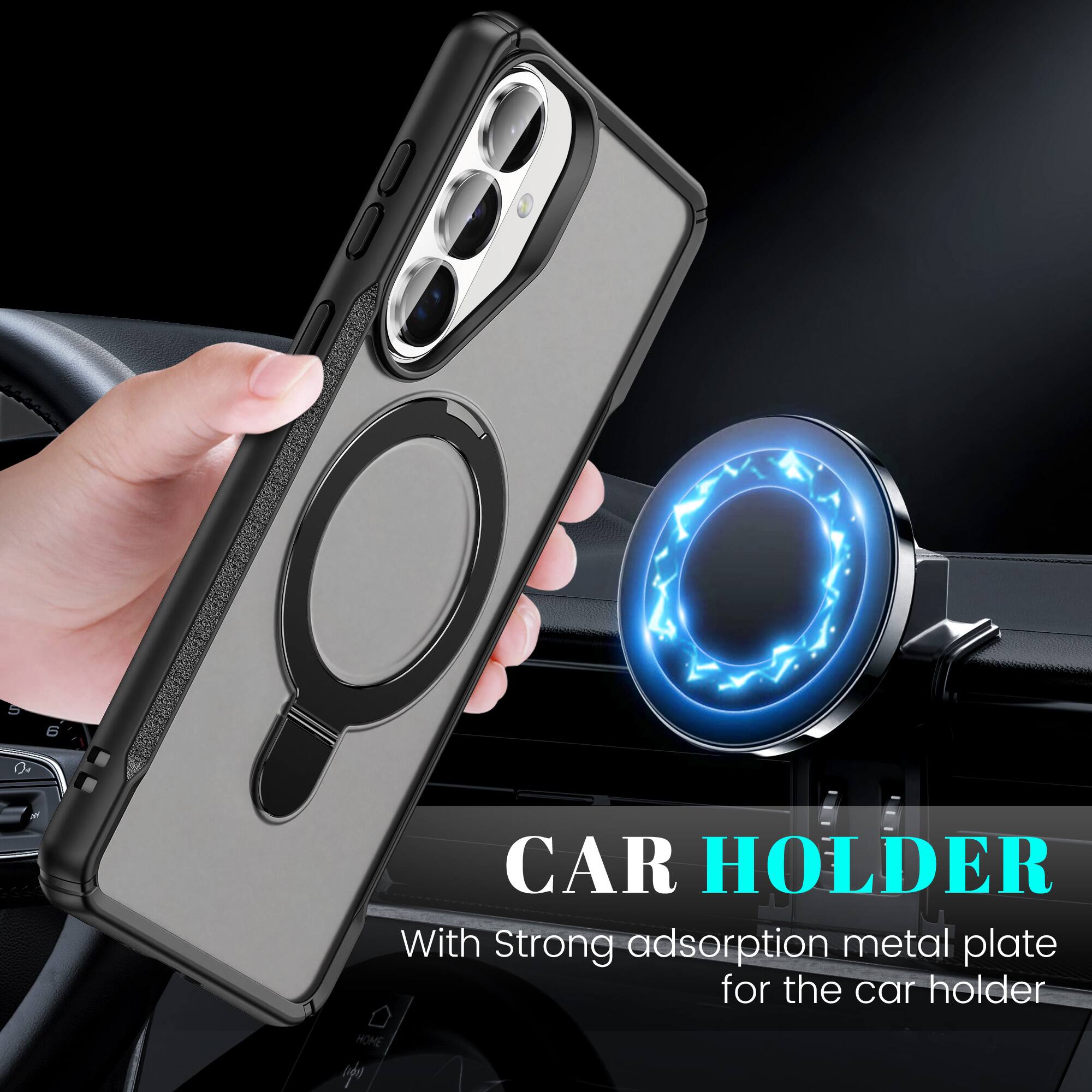 CAR HOLDER  
With Strong adsorption metal plate for the car holder
