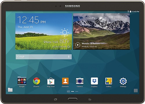  Samsung - Geek Squad Certified Refurbished Galaxy Tab S 10.5 - 32GB - Titanium Bronze