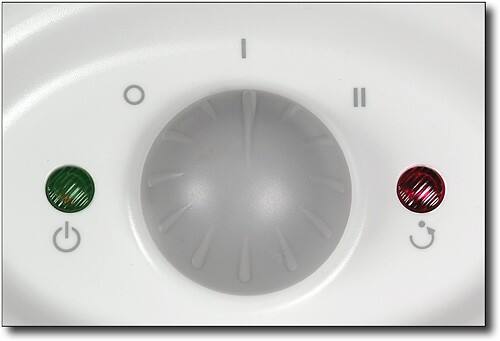 Alt View Standard 1. Bionaire - Warm Mist Humidifier - White/Gray/Blue.