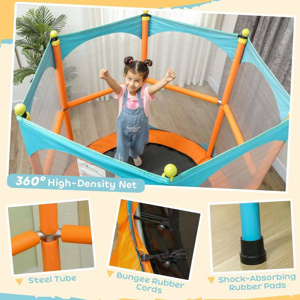 - 360° High-Density Net
- Steel Tube
- Bungee Rubber Cords
- Shock-Absorbing Rubber Pads