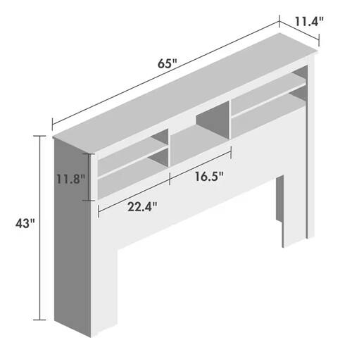 11.4" 65" 11.8" 16.5" 43" 22.4"