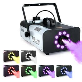 5 CORE - 5Core Fog Machine Indoor Outdoor 1500W Fogger Smoke Machine w LED 2.5L Tank - White