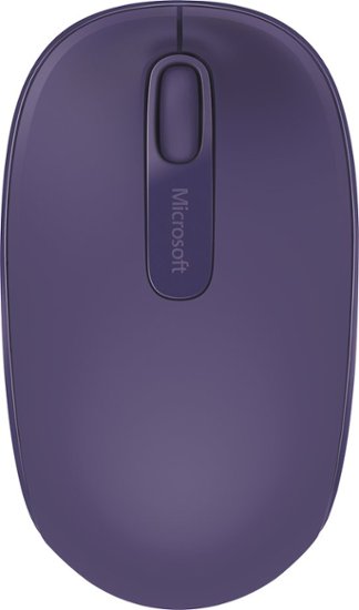 Microsoft - 1850 Wireless Mobile Mouse - Purple - Front Zoom