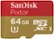 Front Standard. SanDisk - Pixtor Advanced 64GB microSDXC UHS-I Memory Card.