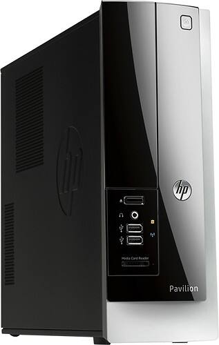  HP - Geek Squad Certified Refurbished Desktop - AMD A4-Series - 6GB Memory - 1TB Hard Drive - Gray