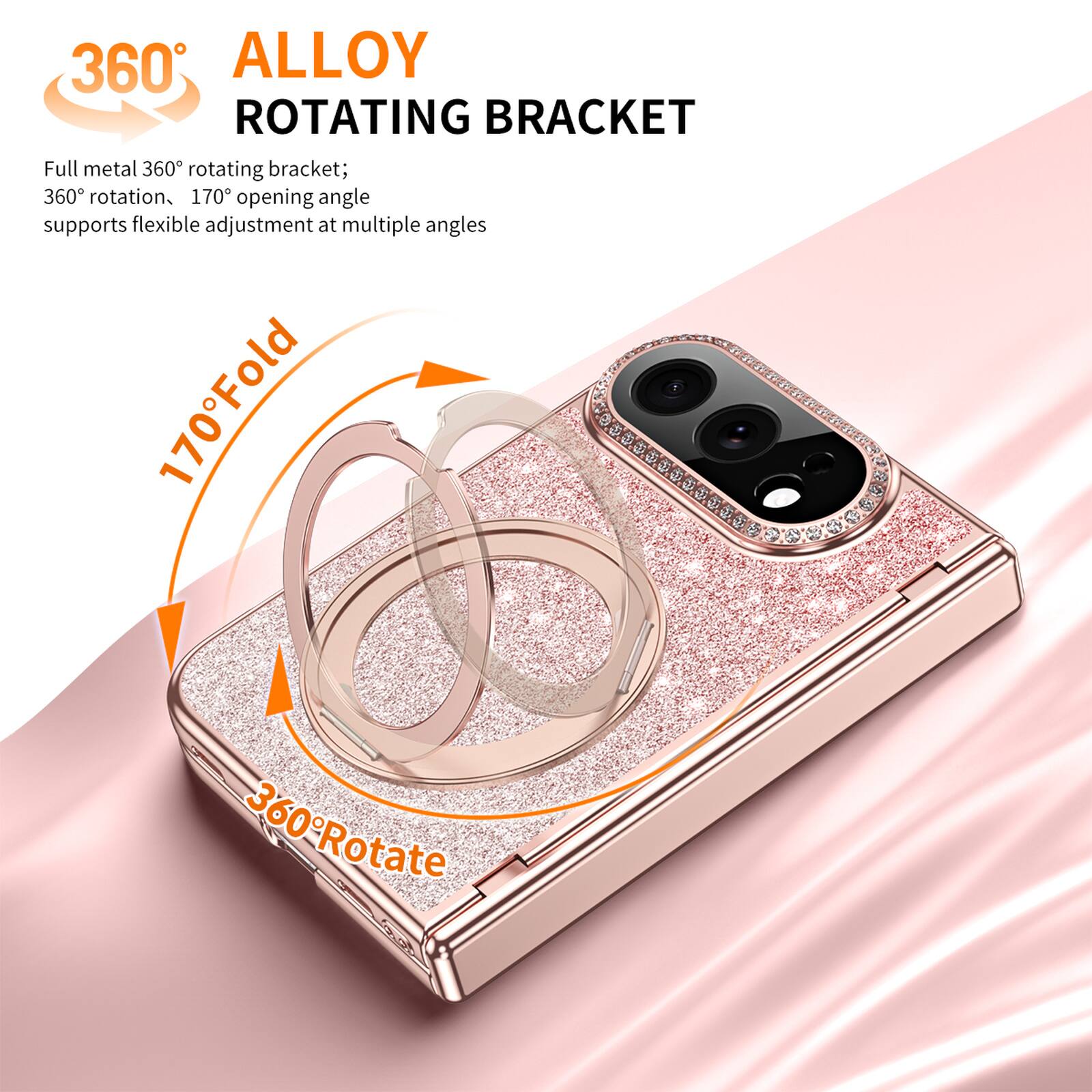 360 ALLOY ROTATING BRACKET

Full metal 360° rotating bracket; 360° rotation, 170° opening angle supports flexible adjustment at multiple angles

170° Fold

360° Rotate