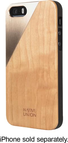 Front. Native Union - CLIC Metal Case for Apple® iPhone® 5 and 5s - Tan/Rose Gold.