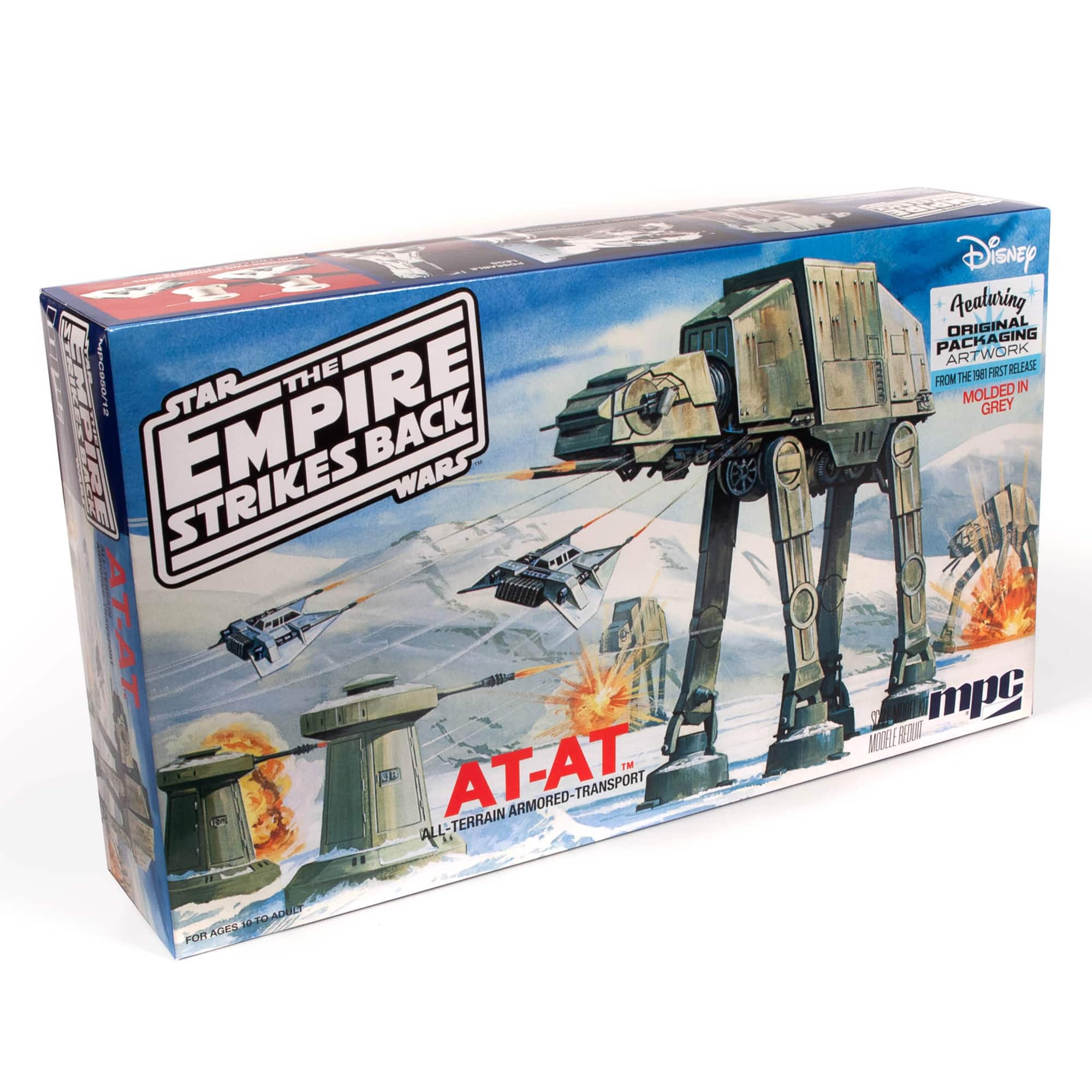 The Empire Strikes Back Star Wars AT-AT toy is a popular collectible for fans of the franchise. It features an all-terrain armored transport vehicle that is designed to traverse various terrains. The toy is made of molded plastic and is grey in color. It comes with original packaging and artwork, making it a unique and desirable item for collectors. The AT-AT is a must-have for any Star Wars enthusiast and is sure to bring joy to those who appreciate the iconic characters and vehicles from the series.