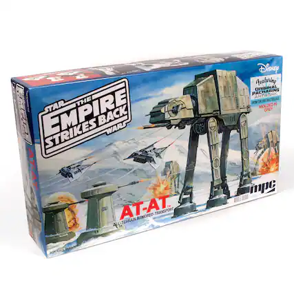 The Empire Strikes Back Star Wars AT-AT toy is a popular collectible for fans of the franchise. It features an all-terrain armored transport vehicle that is designed to traverse various terrains. The toy is made of molded plastic and is grey in color. It comes with original packaging and artwork, making it a unique and desirable item for collectors. The AT-AT is a must-have for any Star Wars enthusiast and is sure to bring joy to those who appreciate the iconic characters and vehicles from the series.