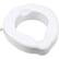 Front. Carex - Safe Lock Bariatric Raised Toilet Seat - WHITE.