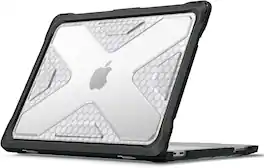 Fintie - Rugged Case for MacBook Neo 13 Inch (Model A3404, 2026 Release) Heavy Duty, TPU Bumper, Hard Shell, Snap-On Cover - Clear