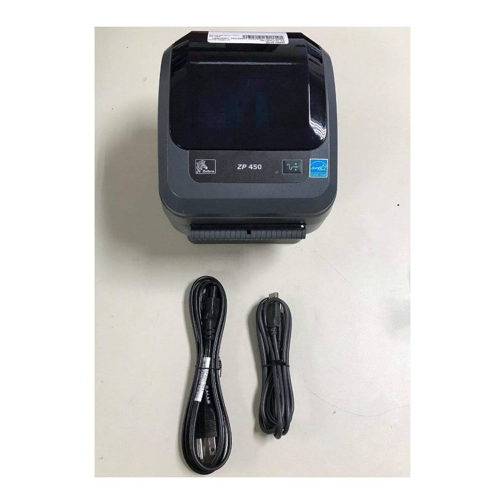 Back. Zebra - ZEBRA ZP 450 Label Thermal Bar Code Monochrome Printer.