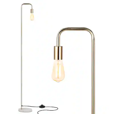 Front. Oumilen - 64" Industrial Floor Lamp with Marble Base.