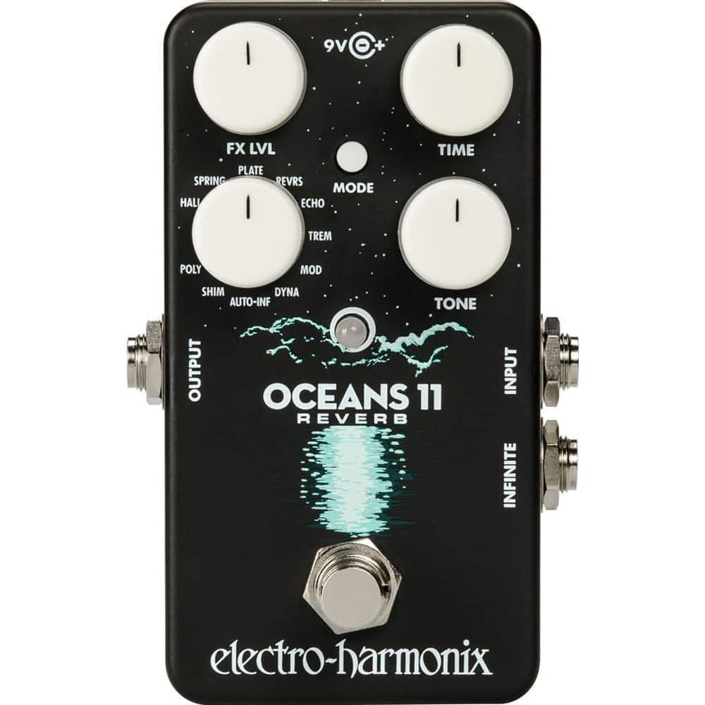 Harmonix - Oceans 11 Reverb Pedal OCEANS11 - Black