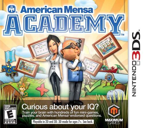 Front Standard. American Mensa Academy - Nintendo 3DS.