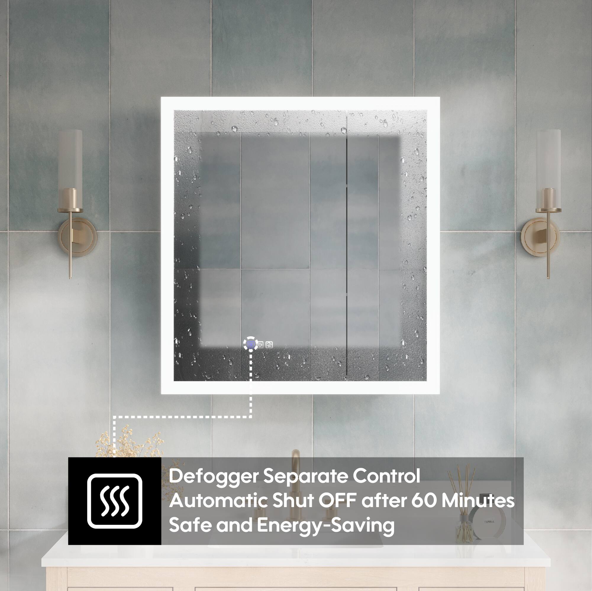 Defogger Separate Control Automatic Shut OFF after 60 Minutes Safe and Energy-Saving