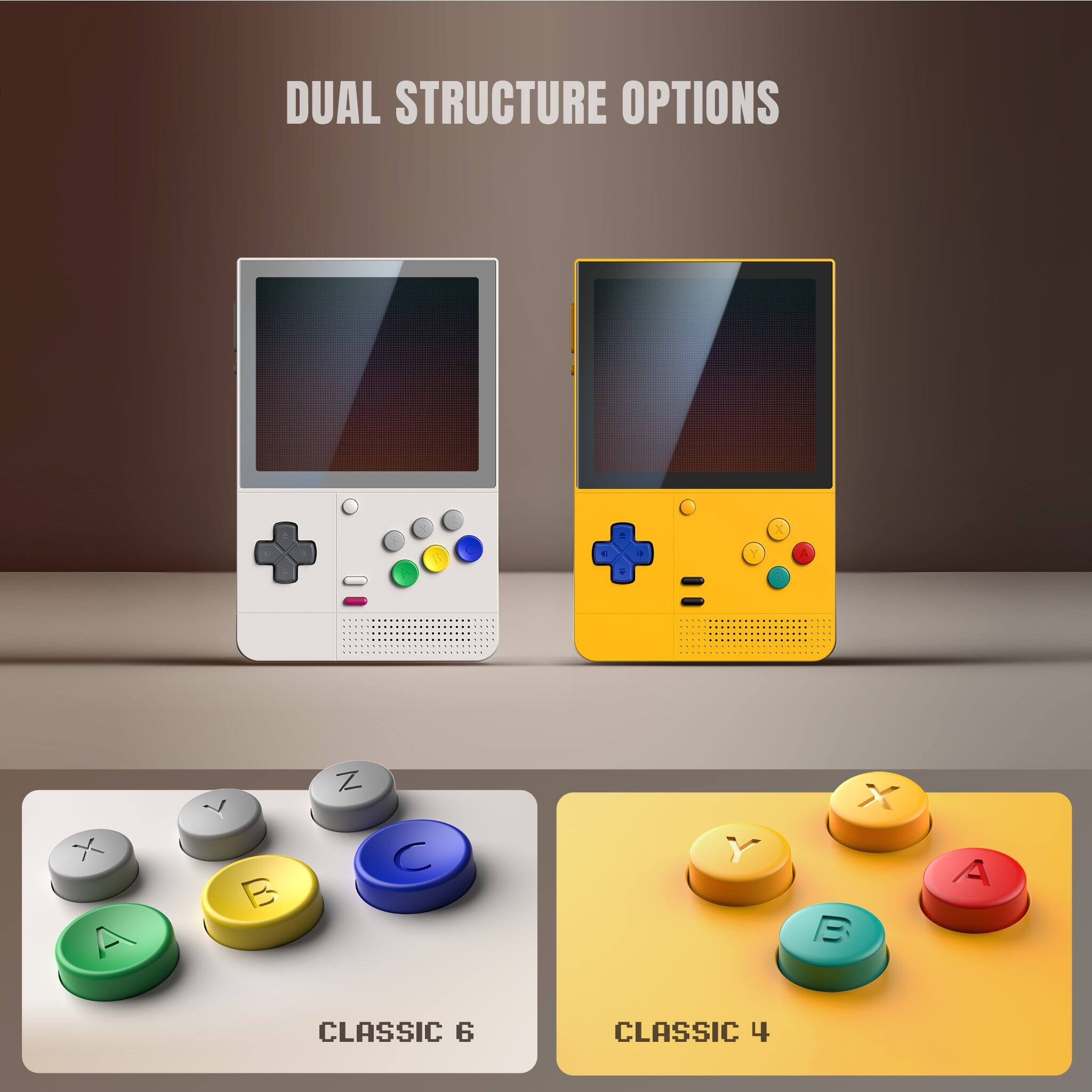DUAL STRUCTURE OPTIONS
CLASSIC 6: X O Y B Z C
CLASSIC 4: X Y A B