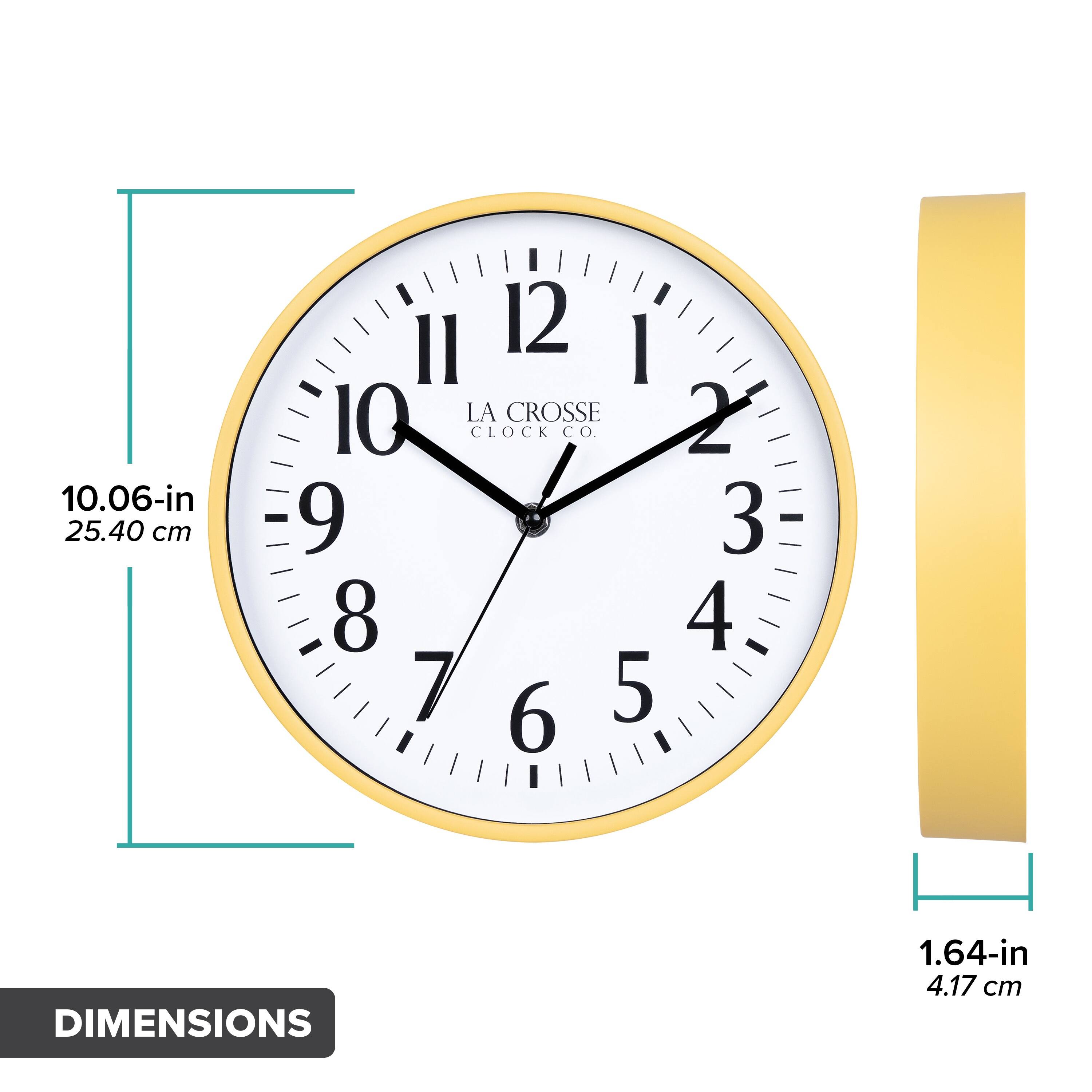 10.06-in 25.40 cm  
1.64-in 4.17 cm  
LA CROSSE CLOCK CO.  
DIMENSIONS