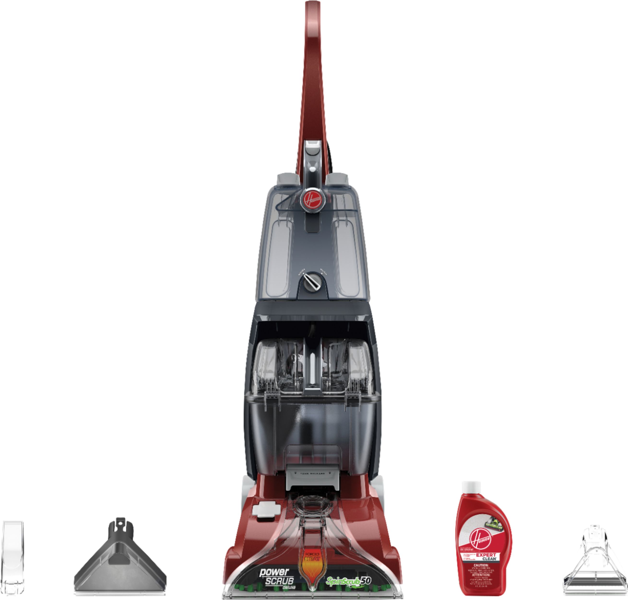 Best Buy: Hoover Power Scrub Deluxe Corded Carpet Upright Deep Cleaner Red  FH50150V
