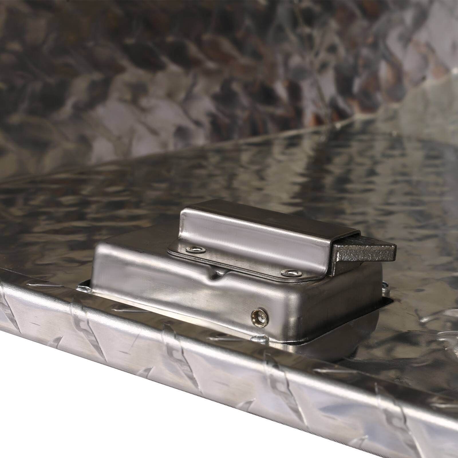 Alt View 1. APRILSOUL - 29 Inch Aluminum Truck Tool Box Lightweight Corrosion Resistant Versatile Mounting - Silver.