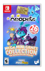 FREE INSIDE: NINTENDO TREASURE PACK! SWITCH
Poster, stickers, artcards and DLC!
26 GAMES!
MEGA MINI GAMES COLLECTION
The Neopian Arcade Odyssey
EVERYONE
Supports & neopass
UI
ESRB