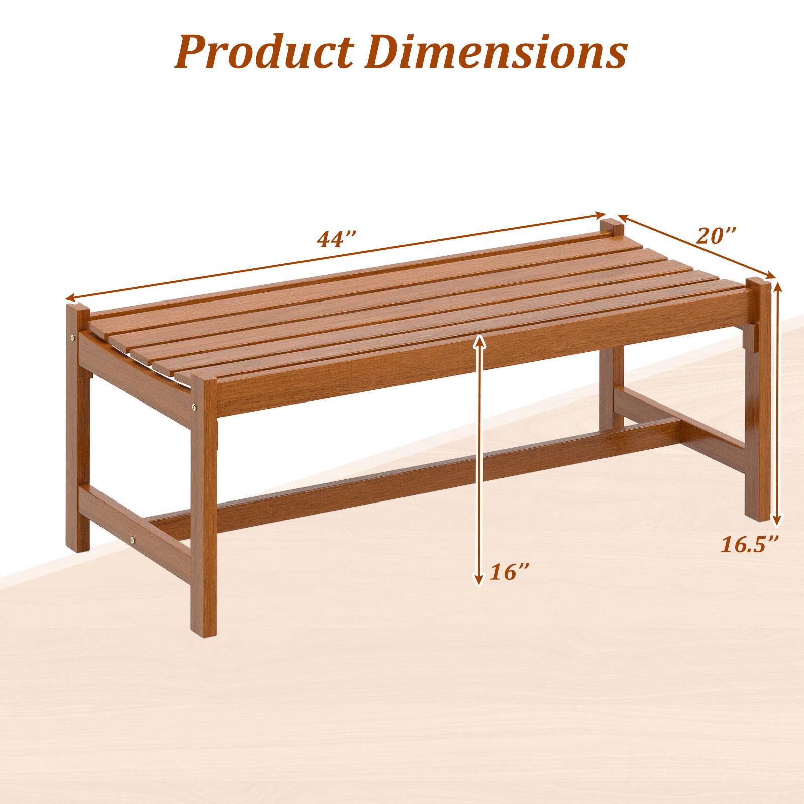 Product Dimensions: 44" x 20" x 16" x 16.5"