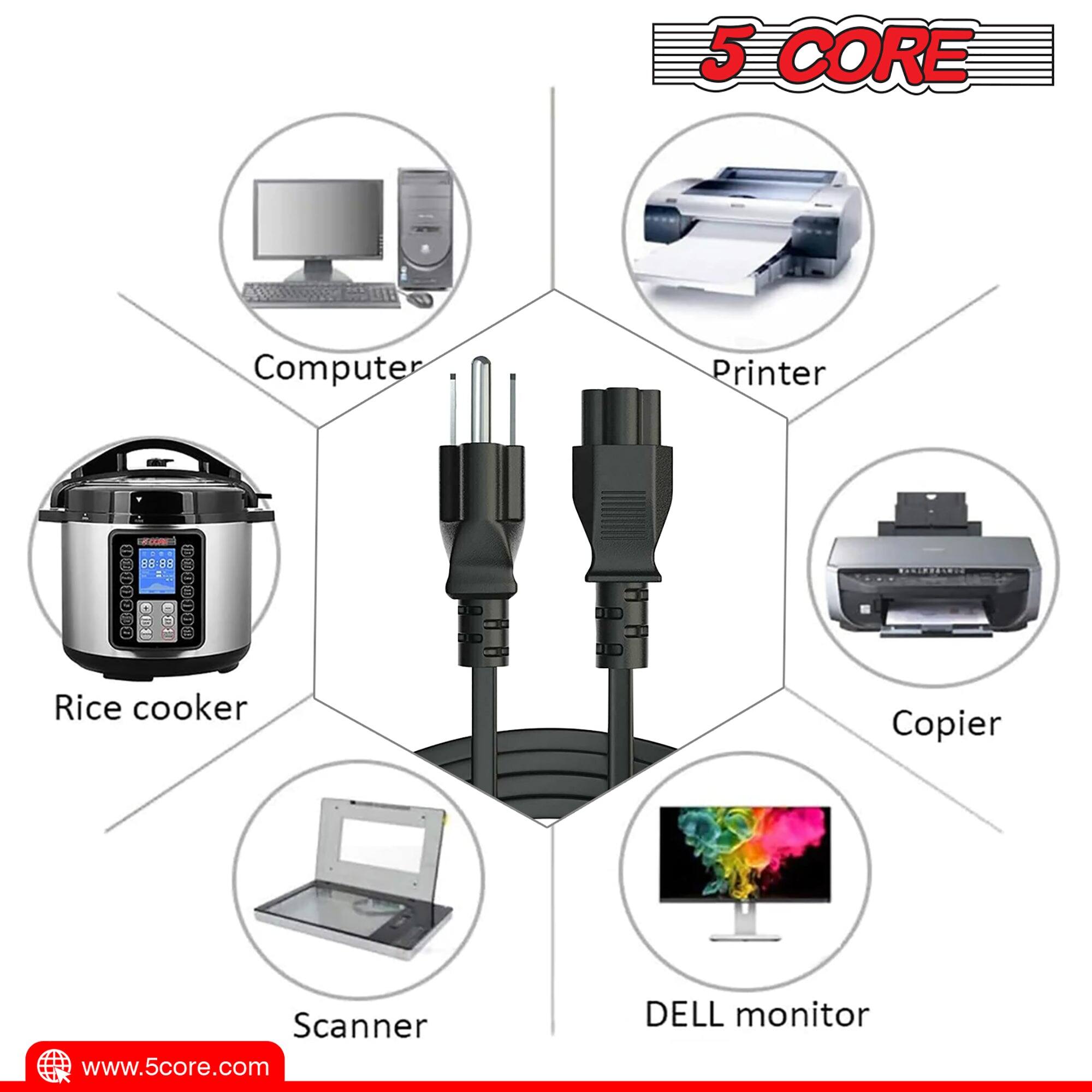 5 CORE Computer Printer LO 98 O0 : E1 : Rice cooker Copier Scanner Q www.5core.com DELL monitor