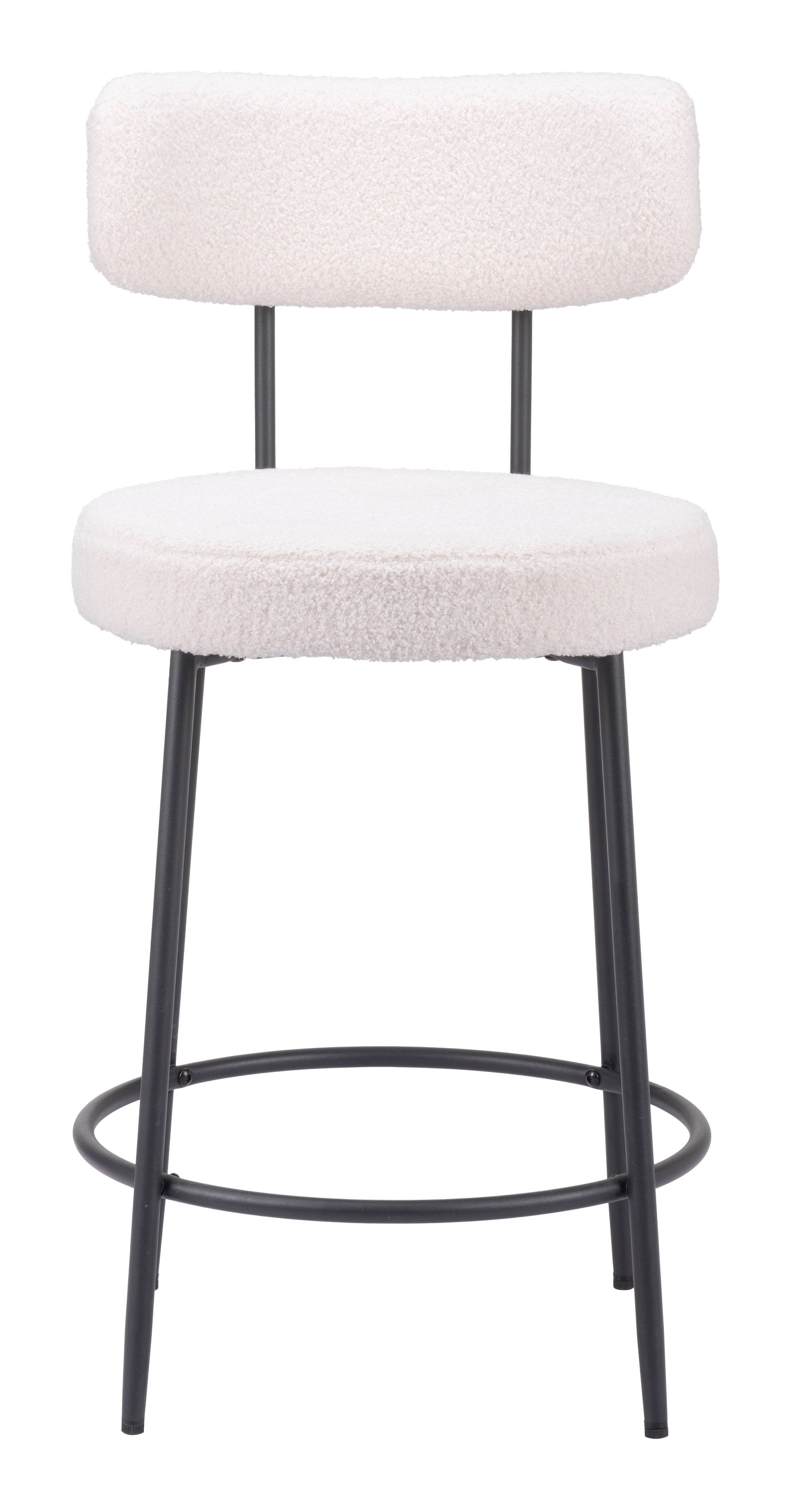 Alt View 1. Hivvago - Blanca Counter Stool (Set of 2) Ivory - Ivory.